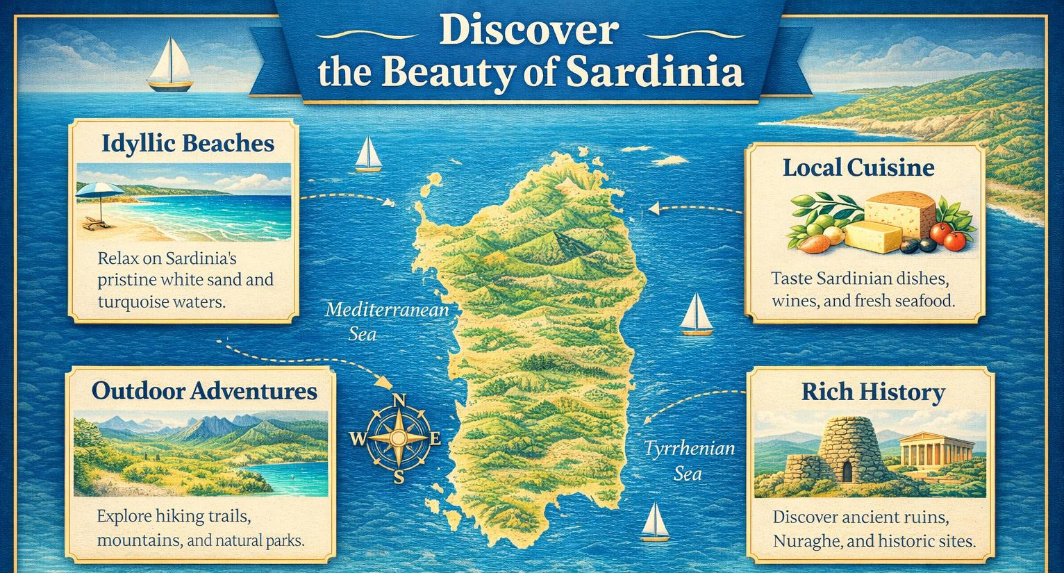 Map of Sardinia